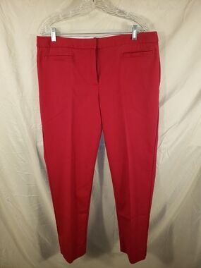 Talbots Slim Cropped Ankle Pants in Red - 16